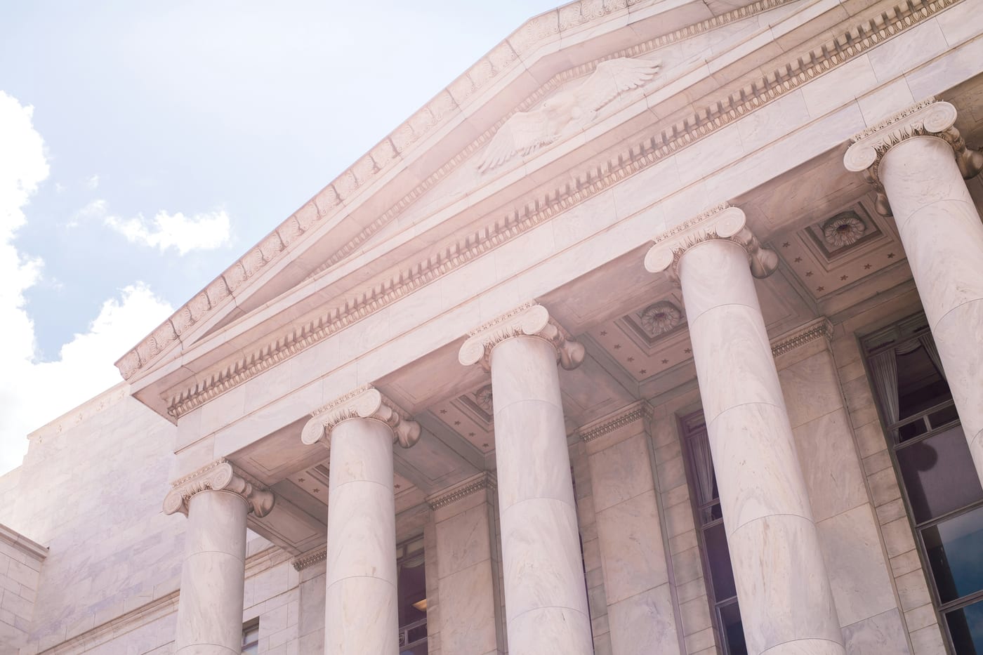 A federal government building, where the contract and grant systems both originate